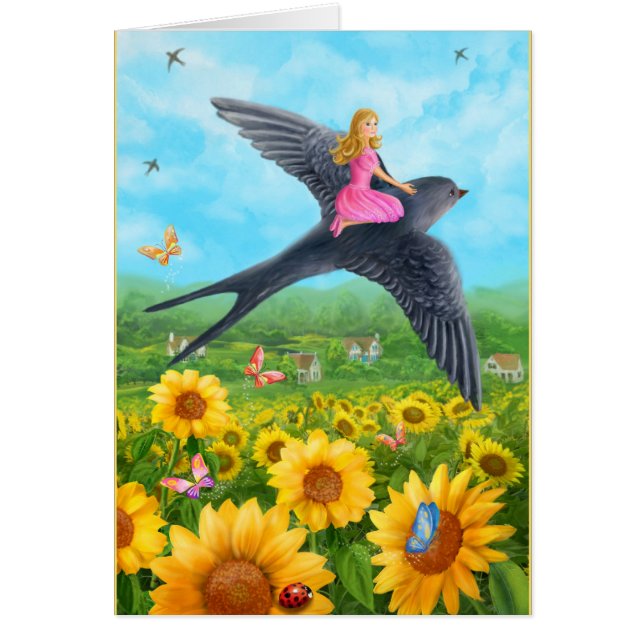 Carte "Thumbelina et avale" (Devant)