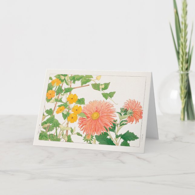 Carte Thunbergia, Pâques chinois par Tanigami Konan (Devant)