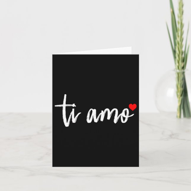 Carte Ti Amo Italiano I Love You Valentine's Day Relatio (Devant)