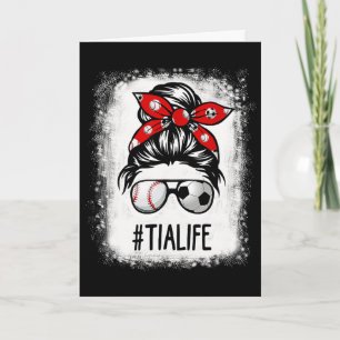 Carte Tia Life décoloré Chignon Sale Football Jour de Ma