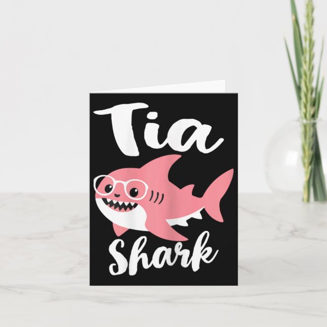 Carte Tia Shark Fête des Mères Grand-mère Drôle  (Devant)