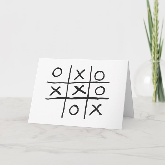 Carte Tic-Tac-Toe (Devant)