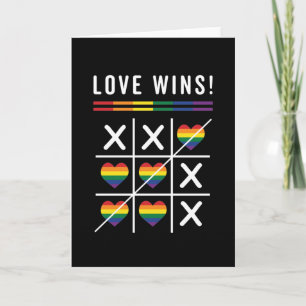 Carte Tic Tac Toe Loe gagne le Gay pride LGBTQ