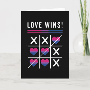 Carte Tic Tac Toe Loe Remporte La Fierté Bisexuelle LGBT
