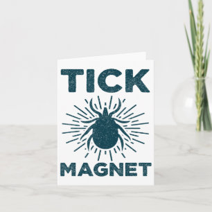 Carte Tick Magnet Shirt Funny Camping Et Randonnée Bug S