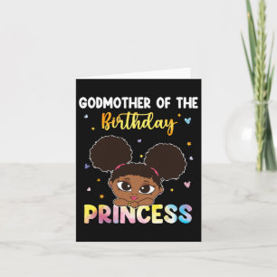 Carte Tie Dye Godmère L'Anniversaire Princesse Black His