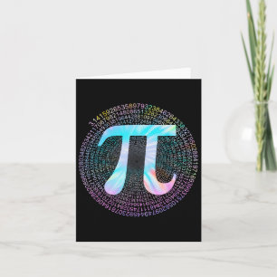 Carte Tie Dye Pi Happy Pi Day