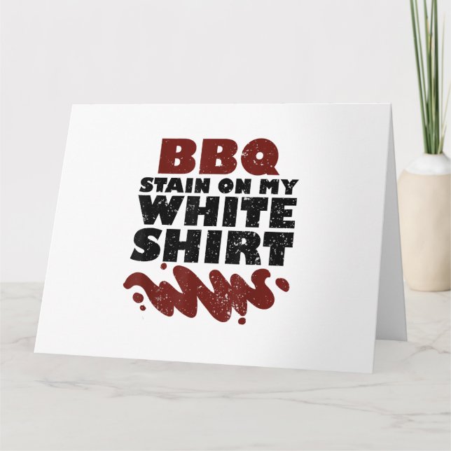 Carte Tige barbecue sur mon blanc (Devant)