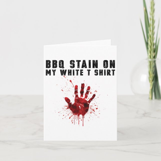 Carte Tige Barbecue Sur Mon Blanc (Devant)