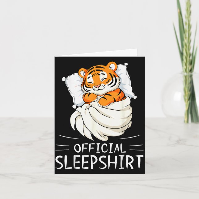 Carte Tiger Animal Sleepshirt Pajamas Nightgown  (Devant)