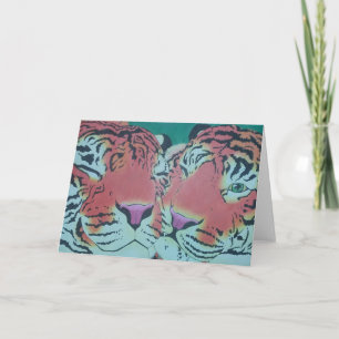 Carte Tiger mignonne d'amour par Katy Christoff