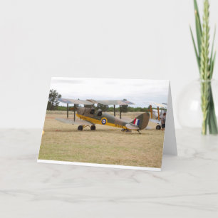 Carte Tiger Moth 80E Anniversaire Vol