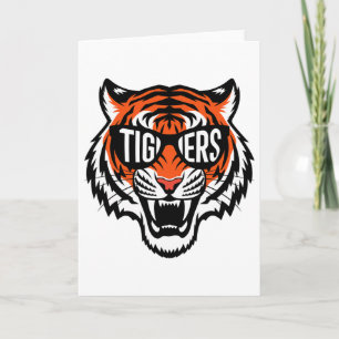 Carte Tigers Vintage Sports Nom Conception Hommes Femmes
