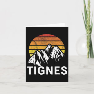 Carte Tignes France Alpes Ski Resort Snowboard