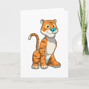 Carte Tigre au papillon