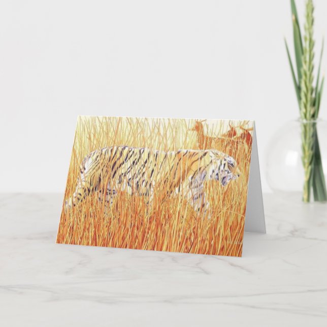 Carte Tigre "Common Ground" dans l'herbe (Devant)