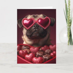 Carte Tigre de Nuremberg Pug joueur dans une boîte en fo