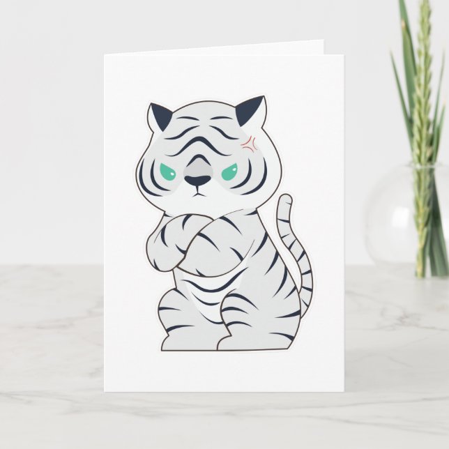 Carte Tigre en colère (Devant)