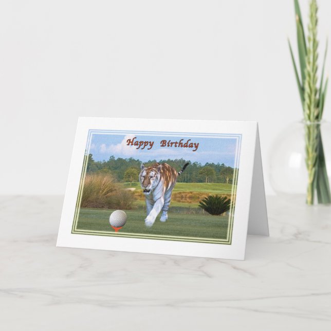 Carte Tigre on the Golf Course (Devant)