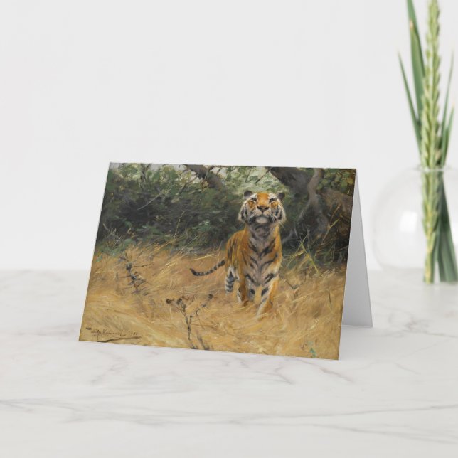 Carte Tigre sur la montre | Wilhelm Kuhnert (Devant)