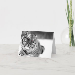 Carte Tigre teinté rose