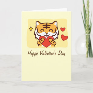 Carte Tigre Valentine