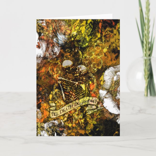 Carte Till Death en Or avec extrait de poème à l'i (Devant)