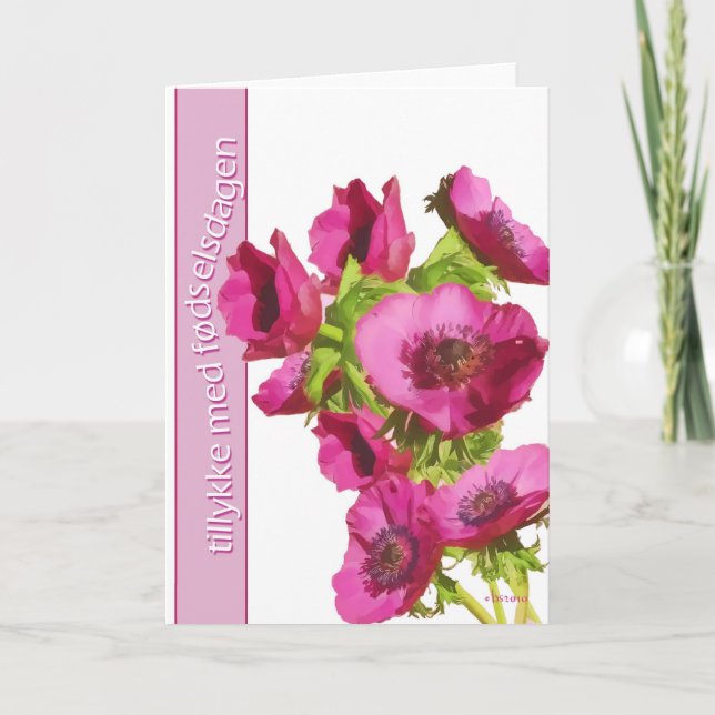 Carte Tillykke med fodselsdagen(heureux anniversaire Dan (Devant)