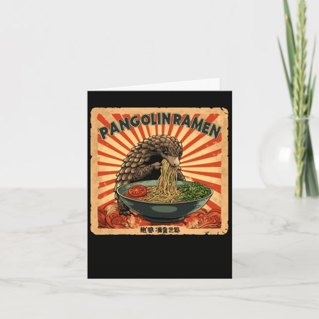 Carte Timbre de nouilles d'art japonais classique ramen  (Devant)