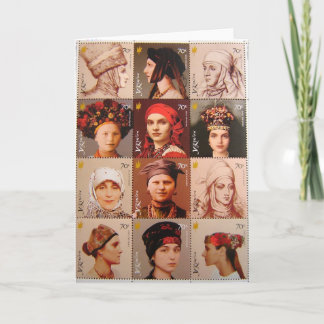 Carte Timbres ukrainiens