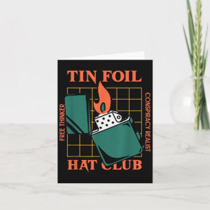 Carte Tin Foil Casquette Club - Free Thinker - Conspirat