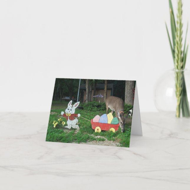 CARTE TINKERBELL ET EASTER RABBIT (Devant)