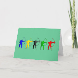 Carte Tir à l'arc Jeux d'été Archer Sports