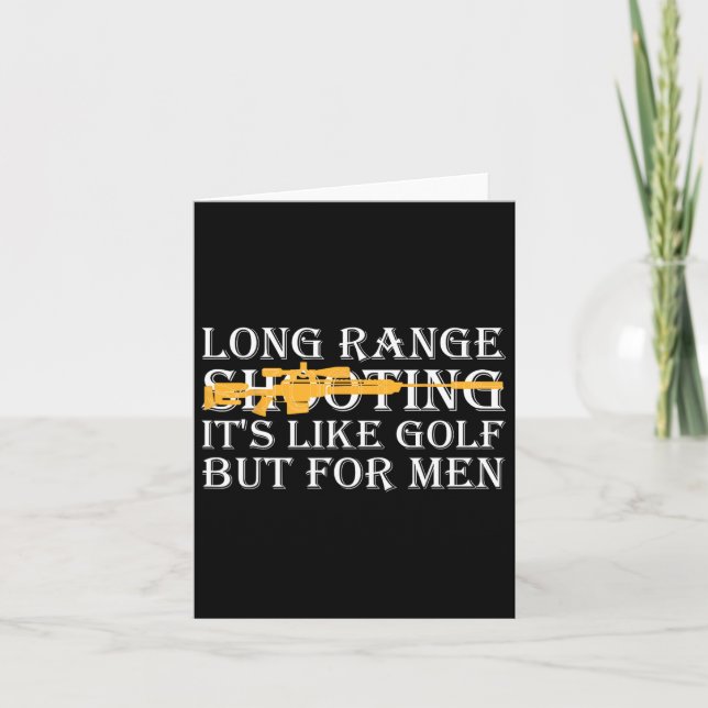 Carte Tir à longue portée C'est comme du golf, mais pour (Devant)