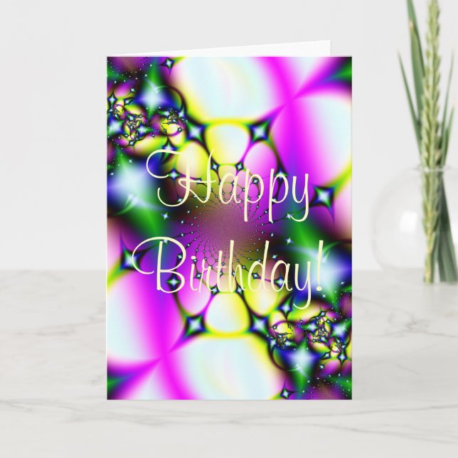 Carte Tir Des Étoiles Joyeux Anniversaire ! (Devant)