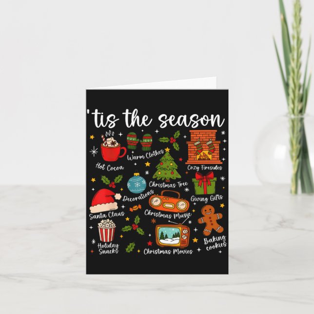 Carte Tis The Season For Women Men Boys Youth Christmas  (Devant)