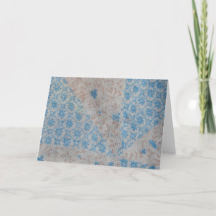 Carte Tissu vintage d'édredon