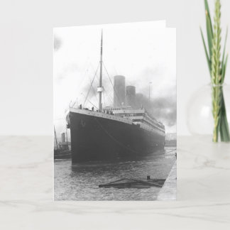 Carte Titanic aux quais de Southampton