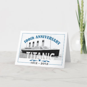 Carte Titanic Sinking 100 ans Anniversaire