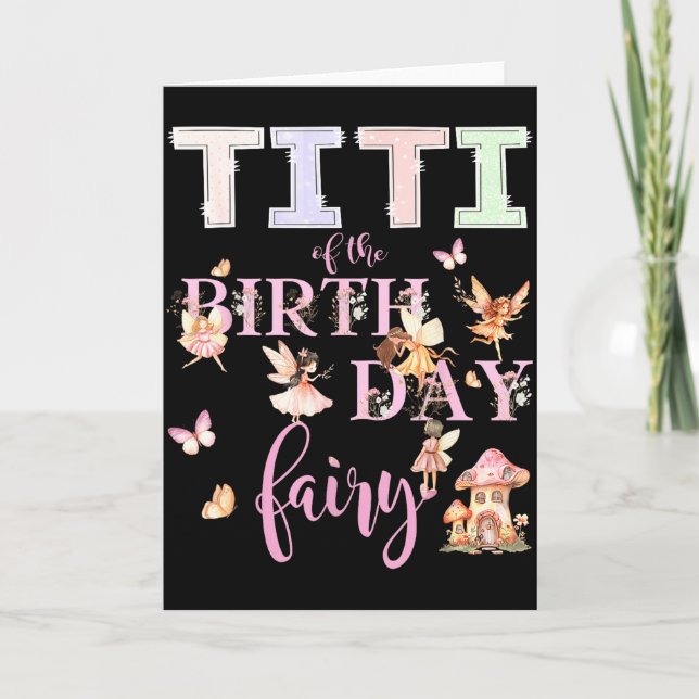 Carte Titi de la Fée d'anniversaire Fille d'anniversaire (Devant)