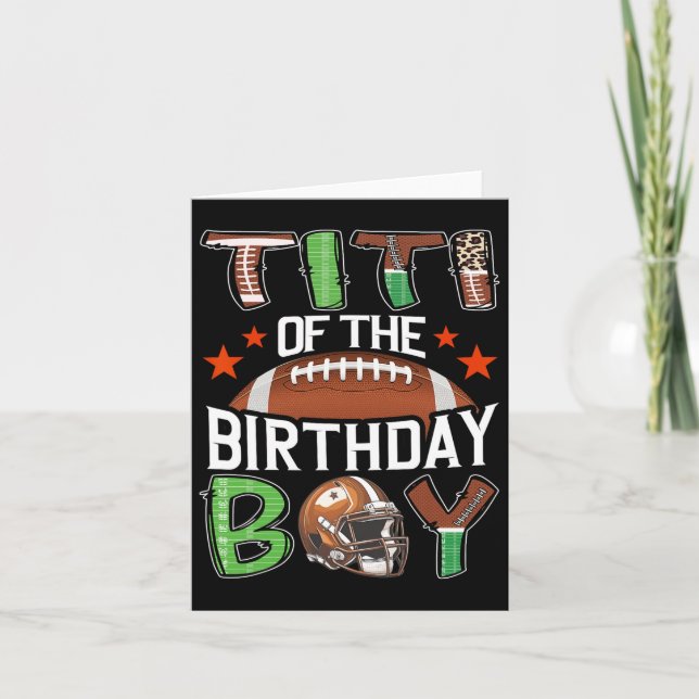 Carte Titi Du Jour De Football De L'Anniversaire (Devant)