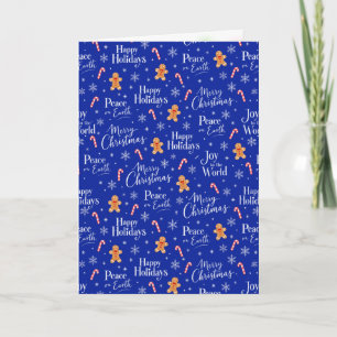 Carte Titres de Noël amusants avec des graphiques mignon
