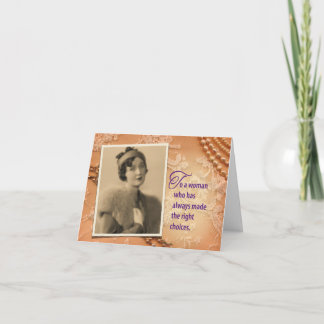 Carte Titulaire vintage de carte-cadeau d'anniversaire d