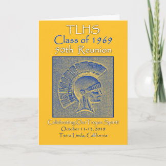 Carte TLHS Classe de 1969 Trojan Spirit 50e Réunion