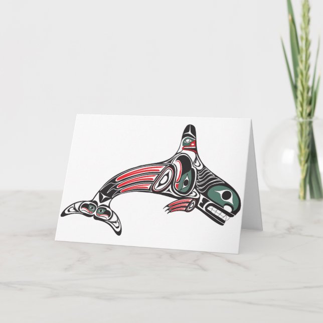 Carte Tlingit Tueur Baleine et Aigle (Devant)