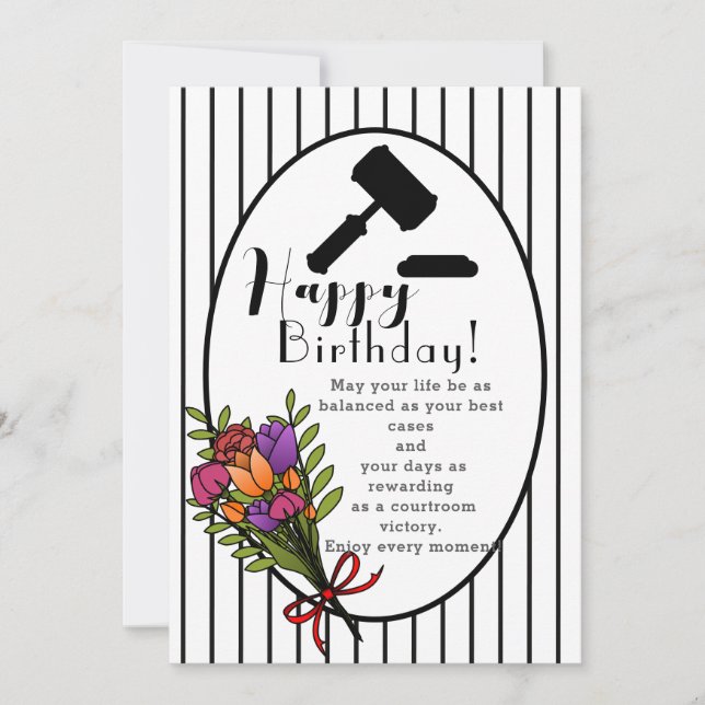 Carte To a brilliant lawyer's birthday (Devant)