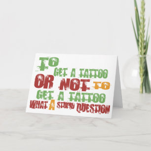 Carte To Get a Tattoo