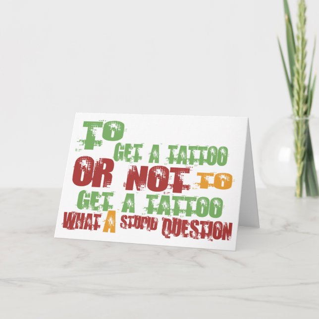 Carte To Get a Tattoo (Devant)