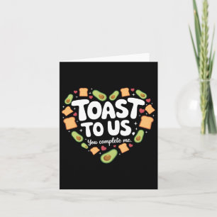 Carte Toast à nous Avocat et Toast Mignon Design de la S