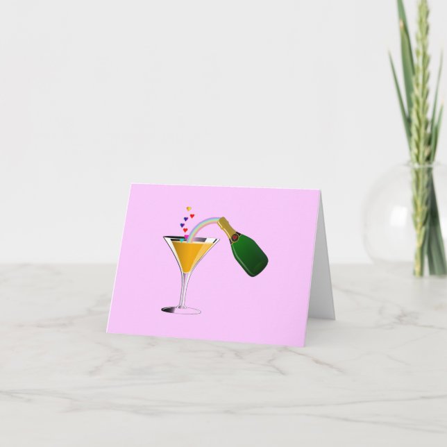 Carte Toast Champagne (Devant)